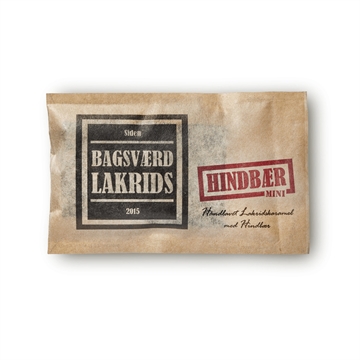 Håndlavet lakrids med hindbær, 40g