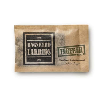 Håndlavet lakrids med Ingefær fra Bagsværd Lakrids, 40g