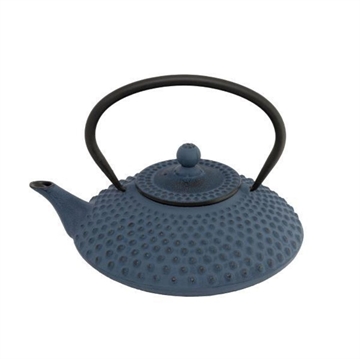 Blå tepotte i støbejern fra Bredemeijer