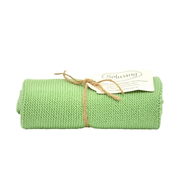 Lille strikket gæstehåndklæde med fantastisk sugeevne