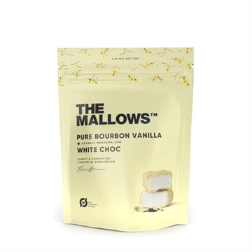 The Mallows med vanilje og hvid chokolade i posen med 90g