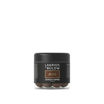 Small Crunchy Toffee med stykker af sprød karamel og kerne af salt lakrids