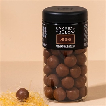 Crunchy Toffee med kerne af salt lakrids og stykker af sprød karamel 