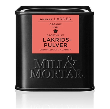 Lakridspulver fra Milla & Mortar indeholder 45 g