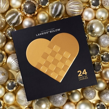 Årets julekalender fra Bülow i sort og guld 