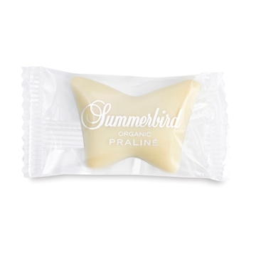 Sommerfugl overtrukket med hvid chokolade