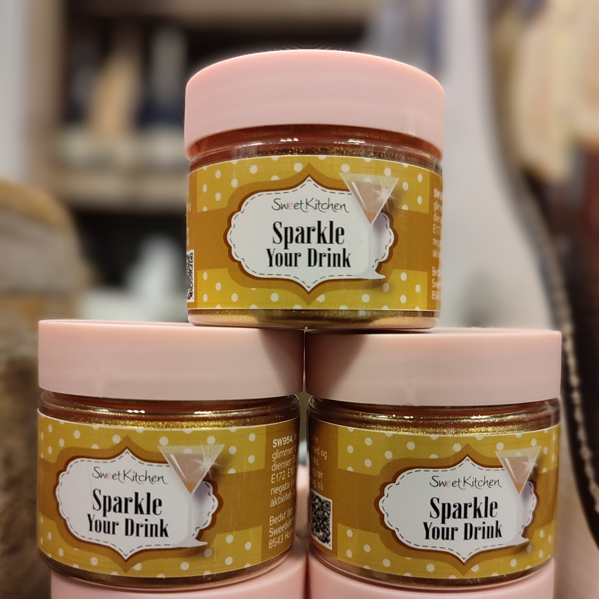 Sparkle your drink festligt guldglimmer til drinks